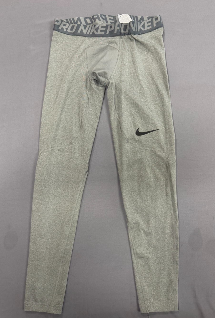 Nike Pro Combat Dri-FIT Compression Tights Men's Large Gray Athletic